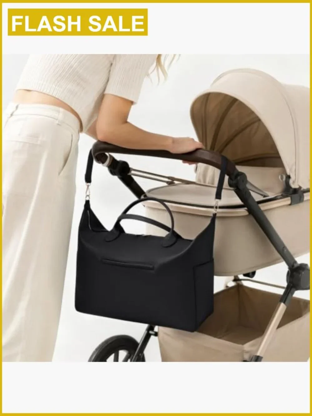 Convertible Vegan Leather Diaper Tote Backpack Mommy Bag Hospital Totes